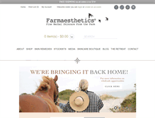 Tablet Screenshot of farmaesthetics.com